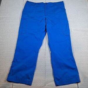 Carhartt Ripstop Boot Cut 8-Pocket Cargo Scrub Pants Mens XL Reg. C54108  Blue